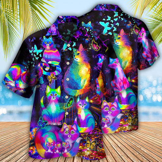 Cat Run The World - Hawaiian Shirt 