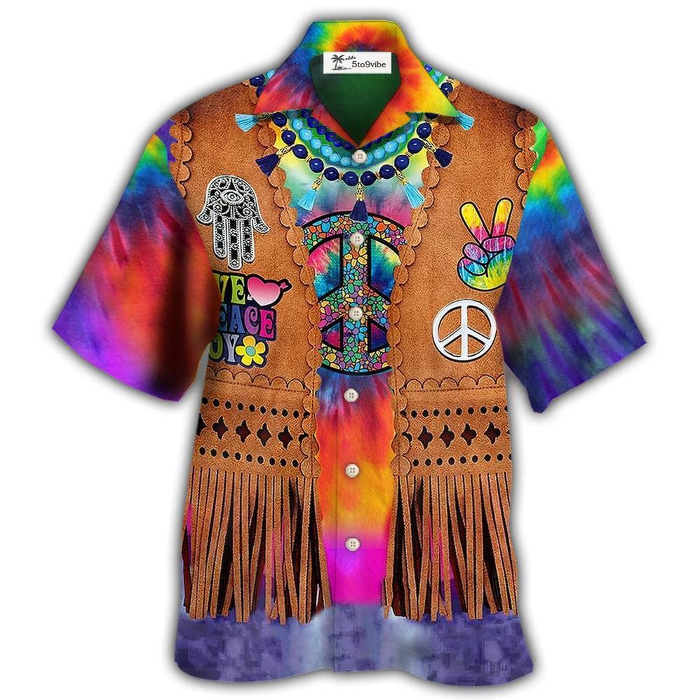 Hawaiian Shirt / Adults / S Hippie Peace Life Cowboy Style Cool - Hawaiian Shirt 