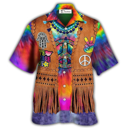 Hawaiian Shirt / Adults / S Hippie Peace Life Cowboy Style Cool - Hawaiian Shirt 