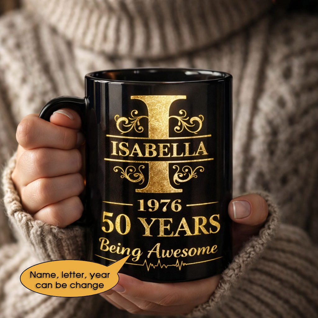 11oz Ceramic Mug Age personalized name, year, letter for birthday - 11oz Ceramic Mug Hot Sale