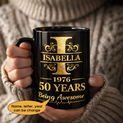 11oz Ceramic Mug Age personalized name, year, letter for birthday - 11oz Ceramic Mug Hot Sale