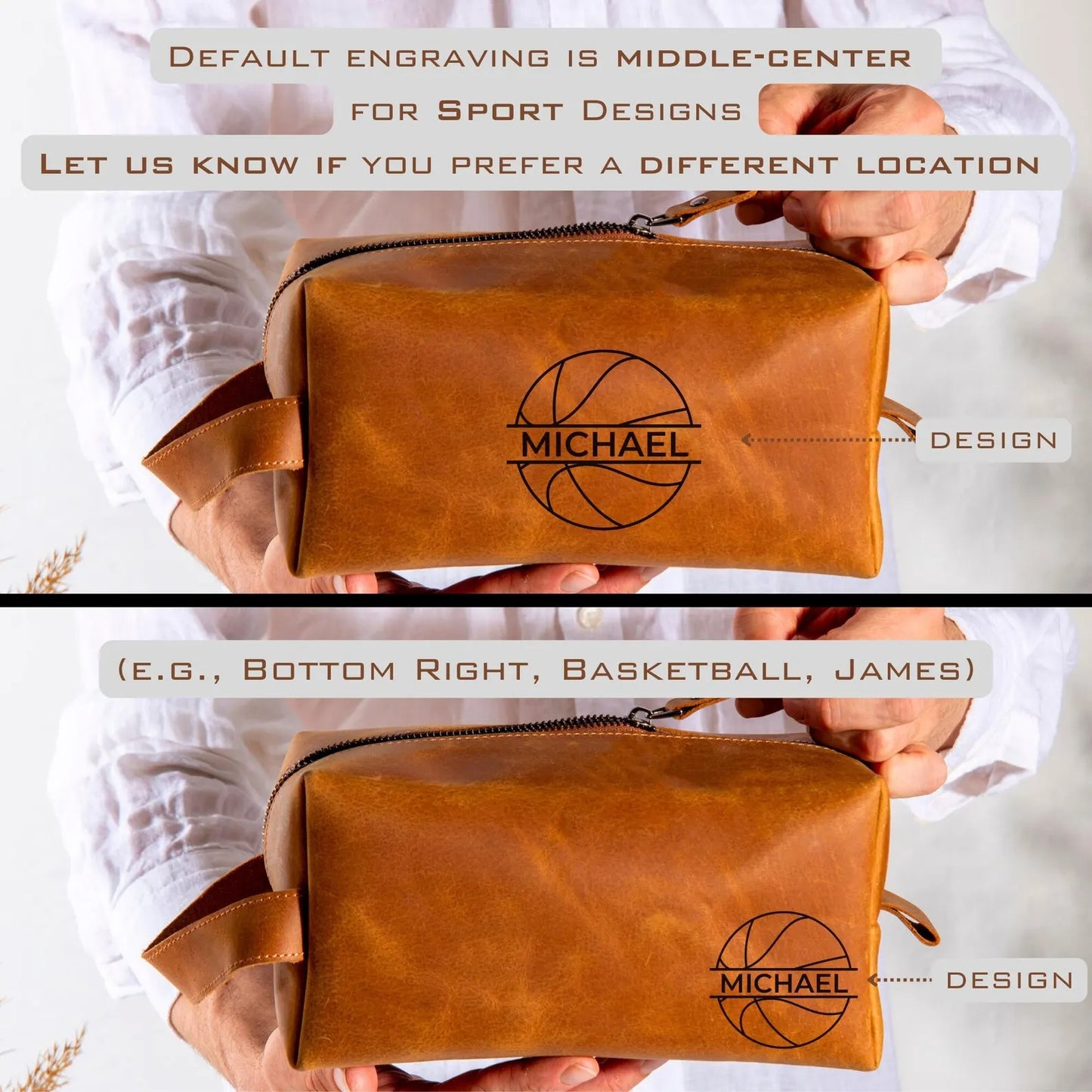 Regalo de béisbol, fútbol, baloncesto, bolsa de aseo personalizada, regalo para entrenador de béisbol, regalos para el equipo, bolsa de béisbol, neceser de cuero para hombre, bolsas de cuero personalizadas grabadas con láser