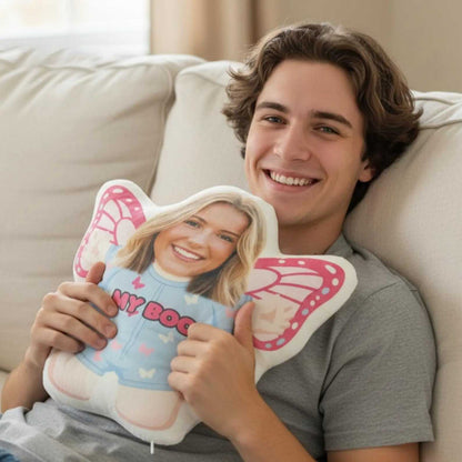 Pillow Custom Shaped  Face Valentine Gift  Irregular-Shaped Pillow Custom