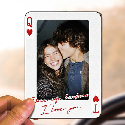 Love Gift Custom Photo, Message, Letter Car Visor Clip
