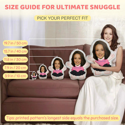 Pillow Custom Shaped  Face Valentine Gift  Irregular-Shaped Pillow Custom