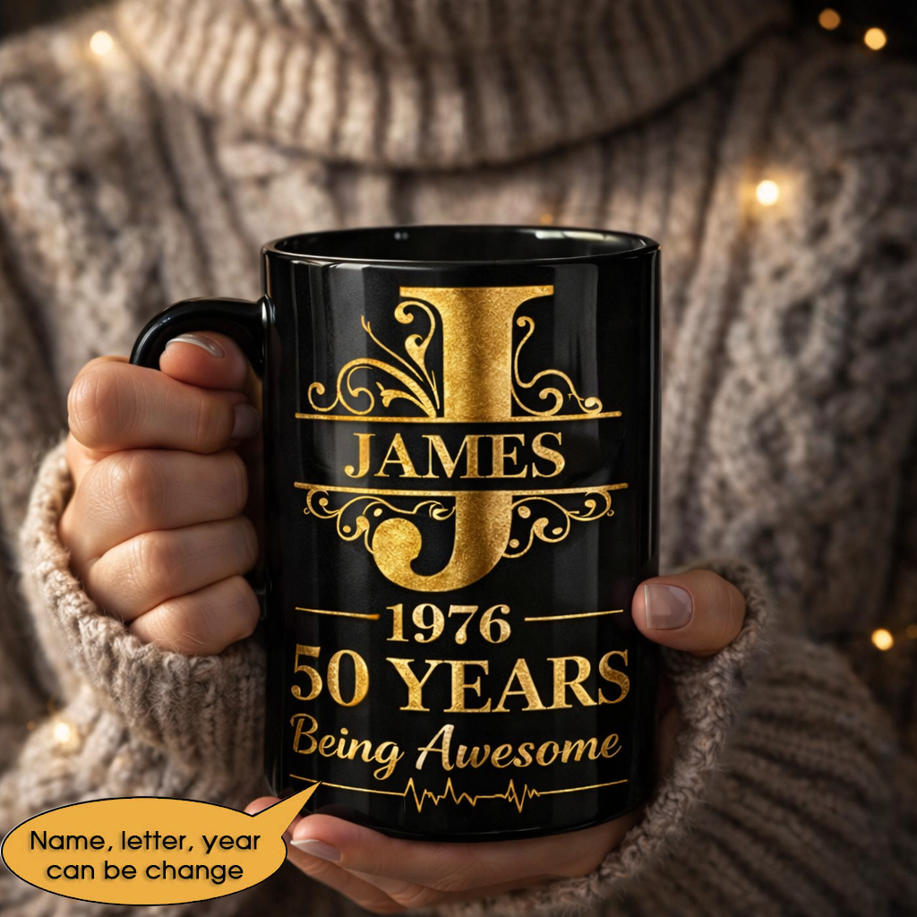 11oz Ceramic Mug Age personalized name, year, letter for birthday - 11oz Ceramic Mug Hot Sale