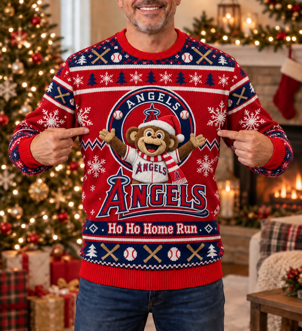 All Baseball Teams Holiday For Basbell Fan Ugly Christmas Sweater, Christmas Jumper - Funny Ugly Christmas Sweater, Christmas Jumper
