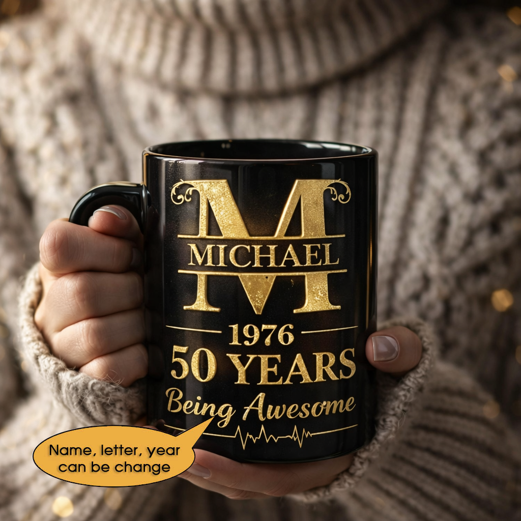 11oz Ceramic Mug Age personalized name, year, letter for birthday - 11oz Ceramic Mug Hot Sale