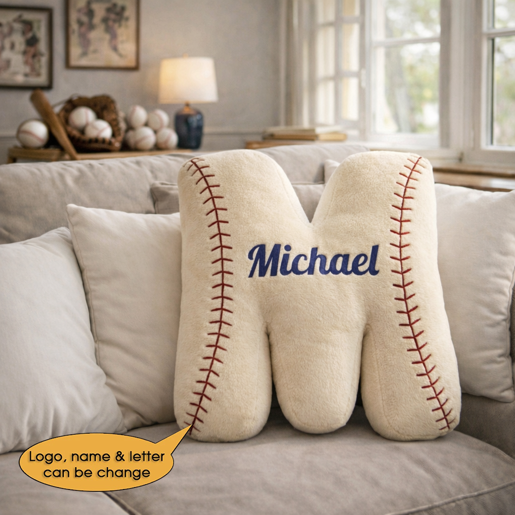 Baseball Pillow Custom Name and Logo 2 All Teams Irregular-Shaped Pillow Hot Sale