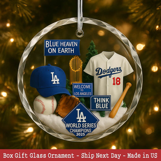 Baseball Glass Ornament 3 With Gift Box Christmas Baseball Team - Glass Ornament-Glass Ornament-5TO9VIBE