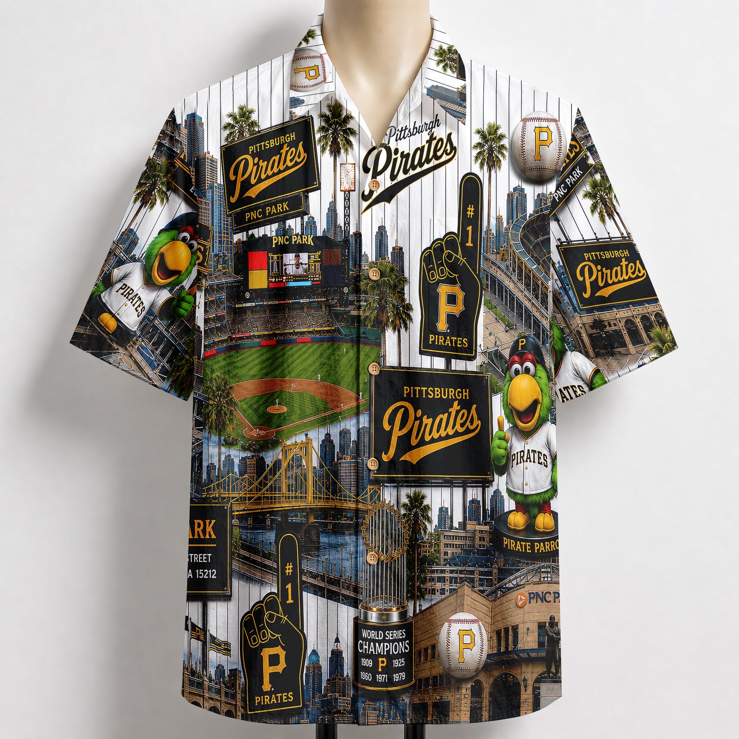 All Baseball Teams Iconic Moments Aloha Shirt for Baseball Fans Button-Up Unisex Hawaiian Shirt For Men and Women
