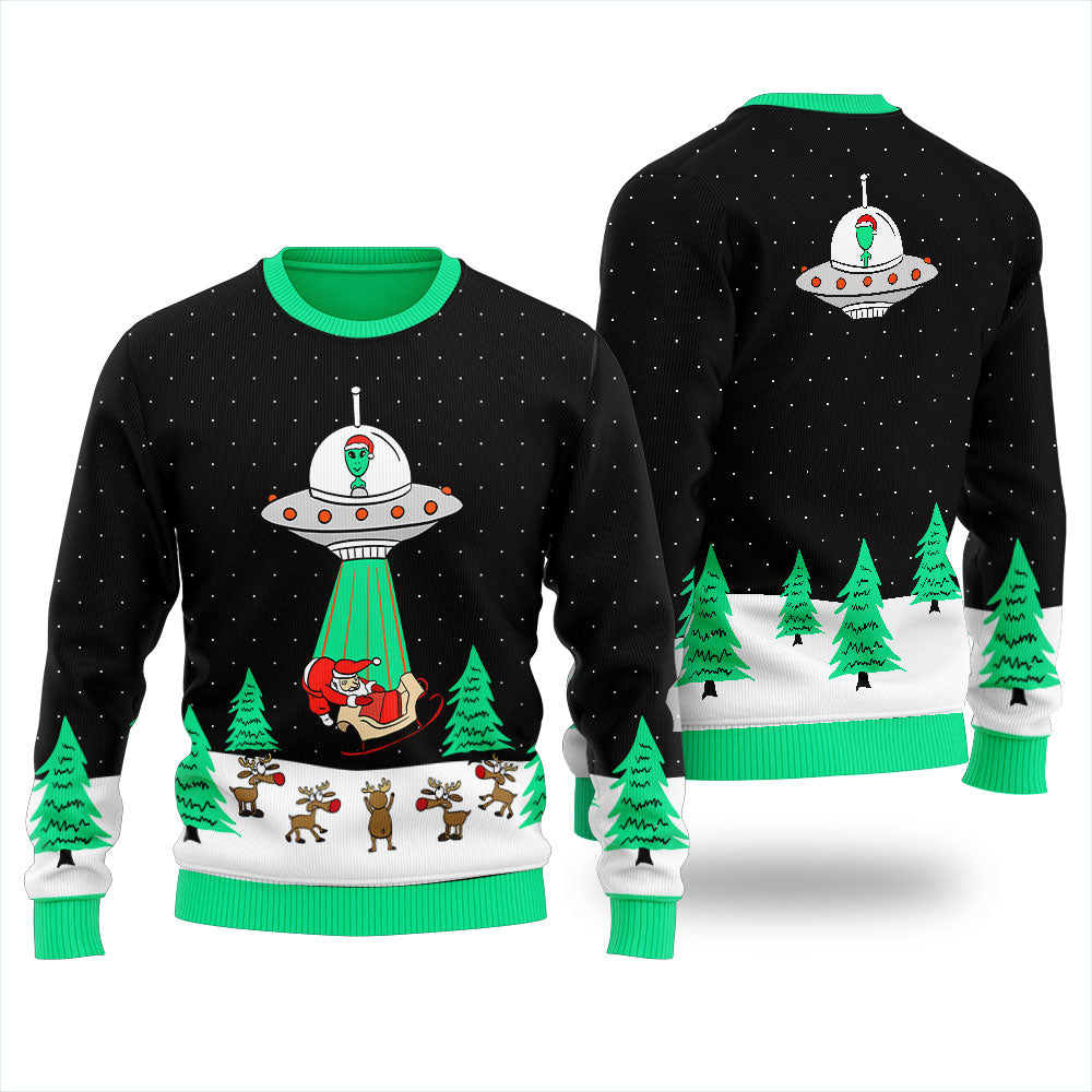 Christmas Is Cancelled Alien Ugly Christmas Sweater