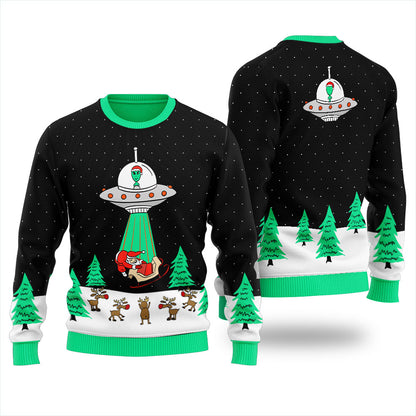 Funny Christmas Is Cancelled Alien Men's Ugly Christmas Sweater