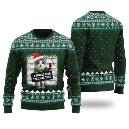 Pretty Kitty Trouble Men's Ugly Christmas Sweater