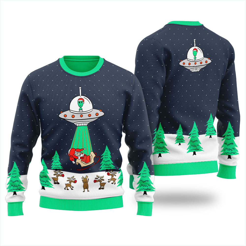 Christmas Is Cancelled Alien Ugly Christmas Sweater