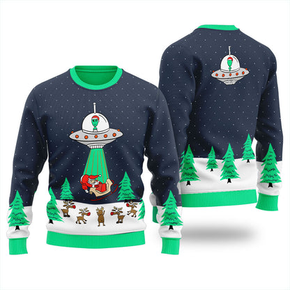 Christmas Is Cancelled Alien Ugly Christmas Sweater