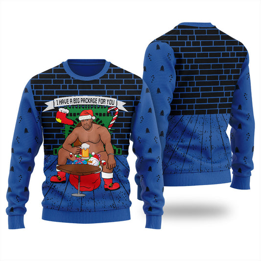 I Have A Big Package For You Barry Wood Royal Ugly Sweater