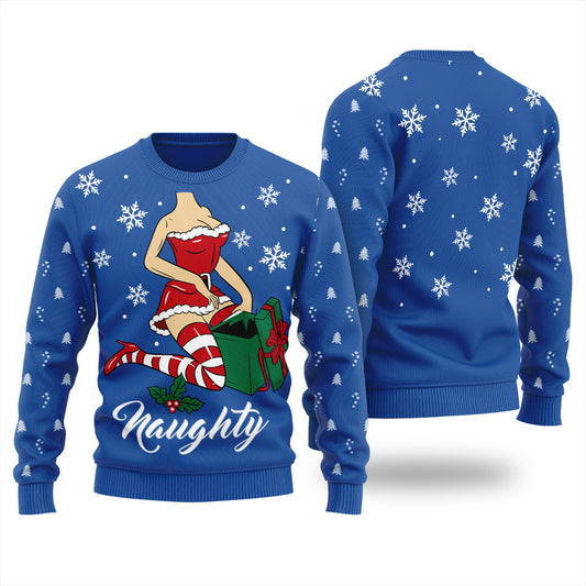 Naughty Santa Girl Christmas Sweater Women