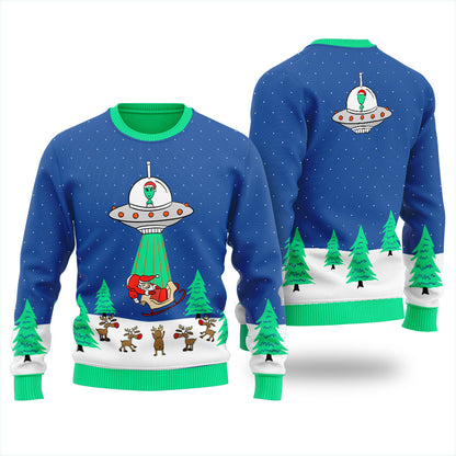 Funny Christmas Is Cancelled Alien Men's Ugly Christmas Sweater