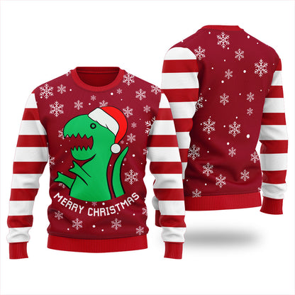 Trex Men's Funny Christmas Sweater