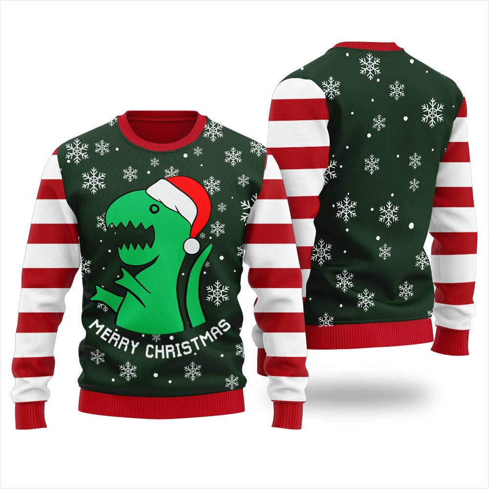 T Rex Women's Funny Ugly Christmas Sweater