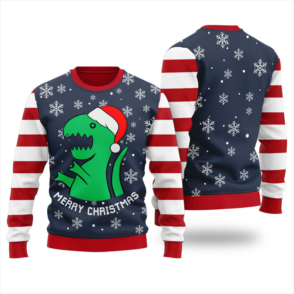 T Rex Women's Funny Ugly Christmas Sweater
