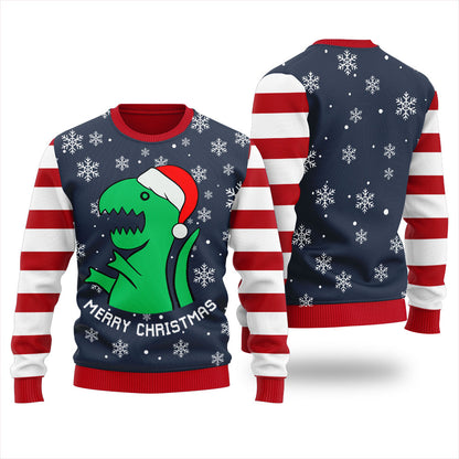 T Rex Women's Funny Ugly Christmas Sweater