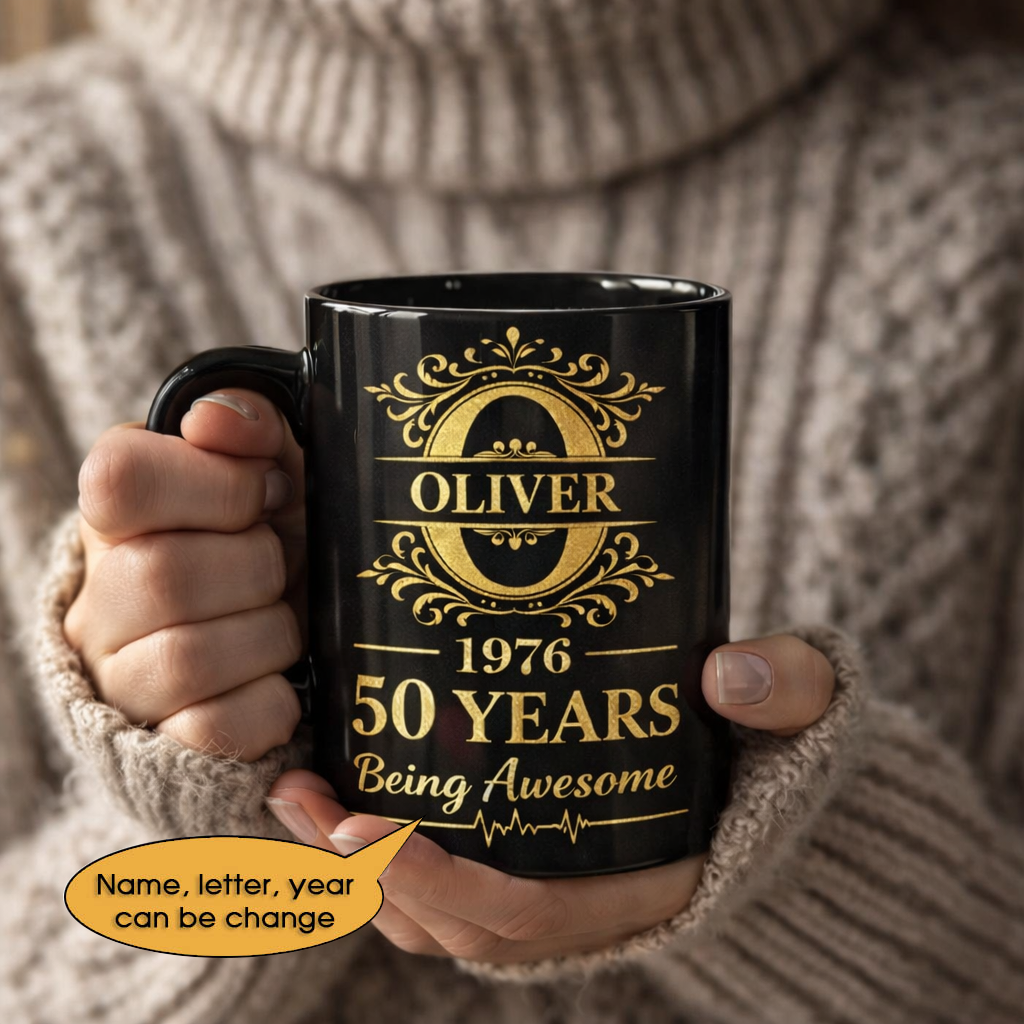 11oz Ceramic Mug Age personalized name, year, letter for birthday - 11oz Ceramic Mug Hot Sale