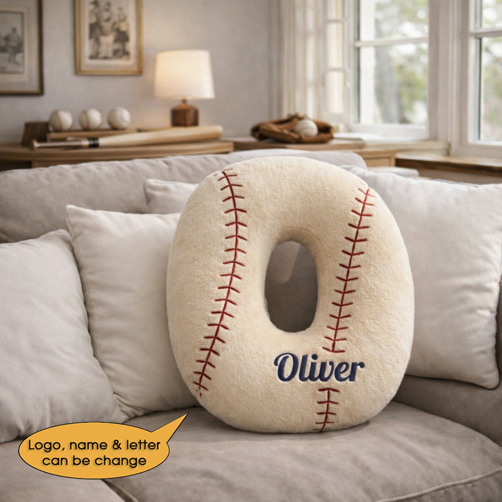 Baseball Pillow Custom Name and Logo 2 All Teams Irregular-Shaped Pillow Hot Sale