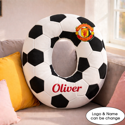 Football UK Pillow Custom Name and Logo All Teams Irregular-Shaped Pillow Custom