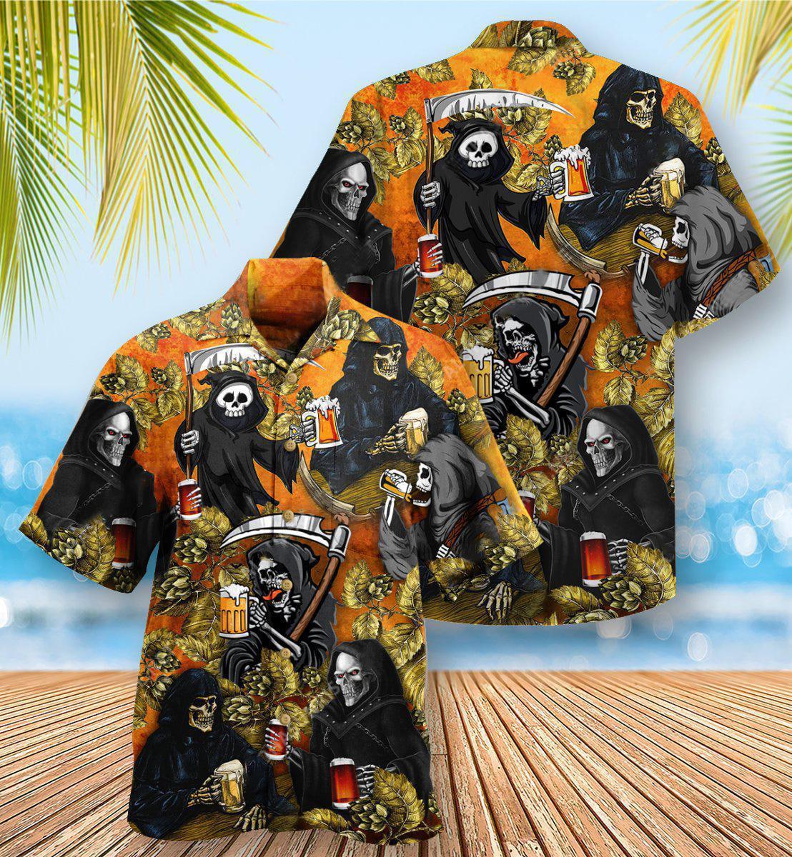 Beer Relax I Am Just Here For The Beer - Hawaiian Shirt 