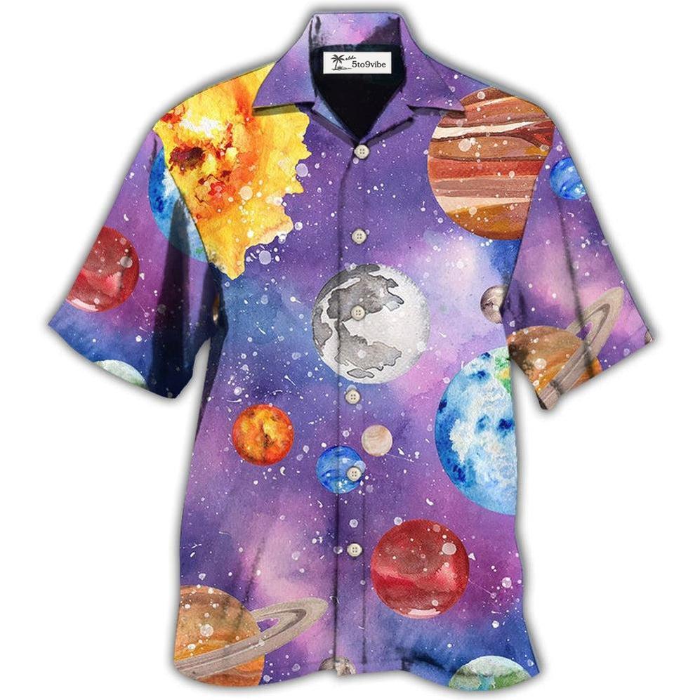 Hawaiian Shirt / Adults / S Planet Solar System - Hawaiian Shirt 