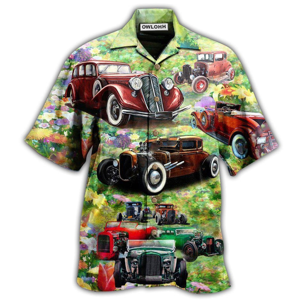 Hawaiian Shirt / Adults / S Hot Rod Car Life Is Too Short To Drive Boring Cars - Hawaiian Shirt 
