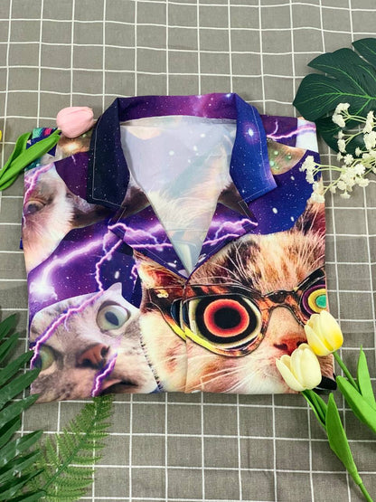 Cat The Battle Flying Cat - Hawaiian Shirt 