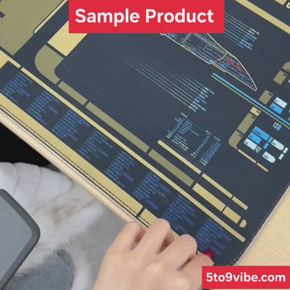 Dental Clinic Blueprint Large Desk Mat - Dentist Chair & Tooth Anatomy Plus Size Mouse Pad - 5to9vibe