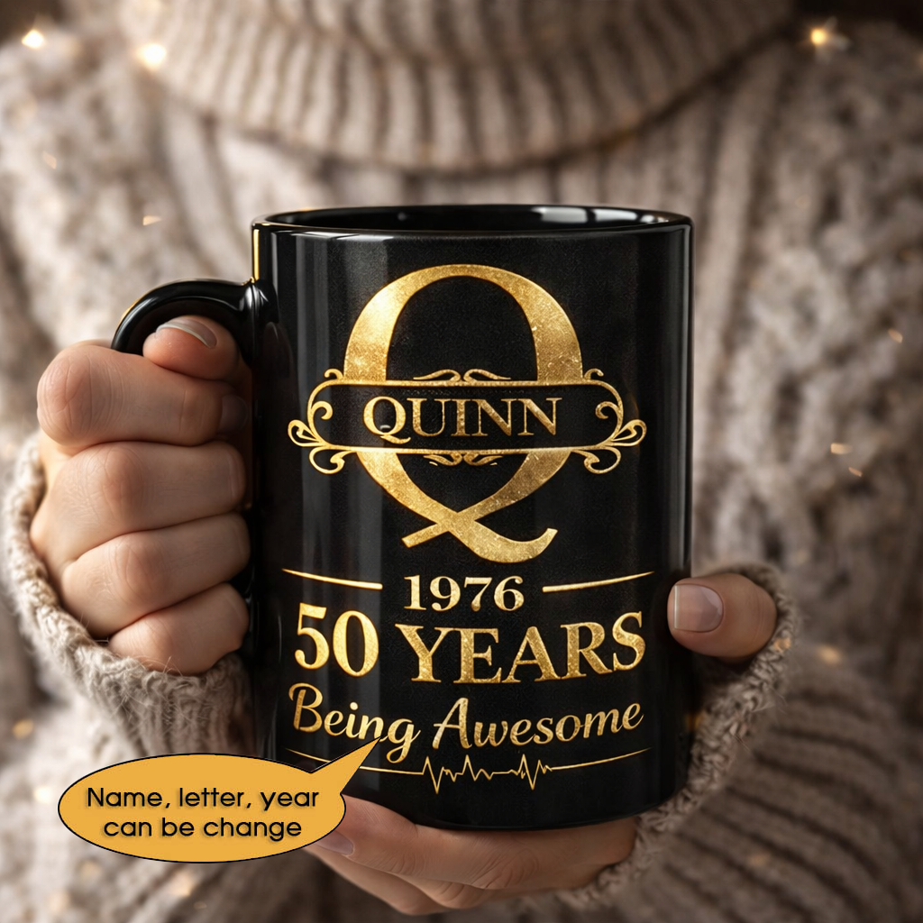 11oz Ceramic Mug Age personalized name, year, letter for birthday - 11oz Ceramic Mug Hot Sale