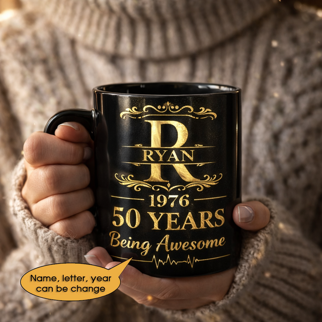 11oz Ceramic Mug Age personalized name, year, letter for birthday - 11oz Ceramic Mug Hot Sale