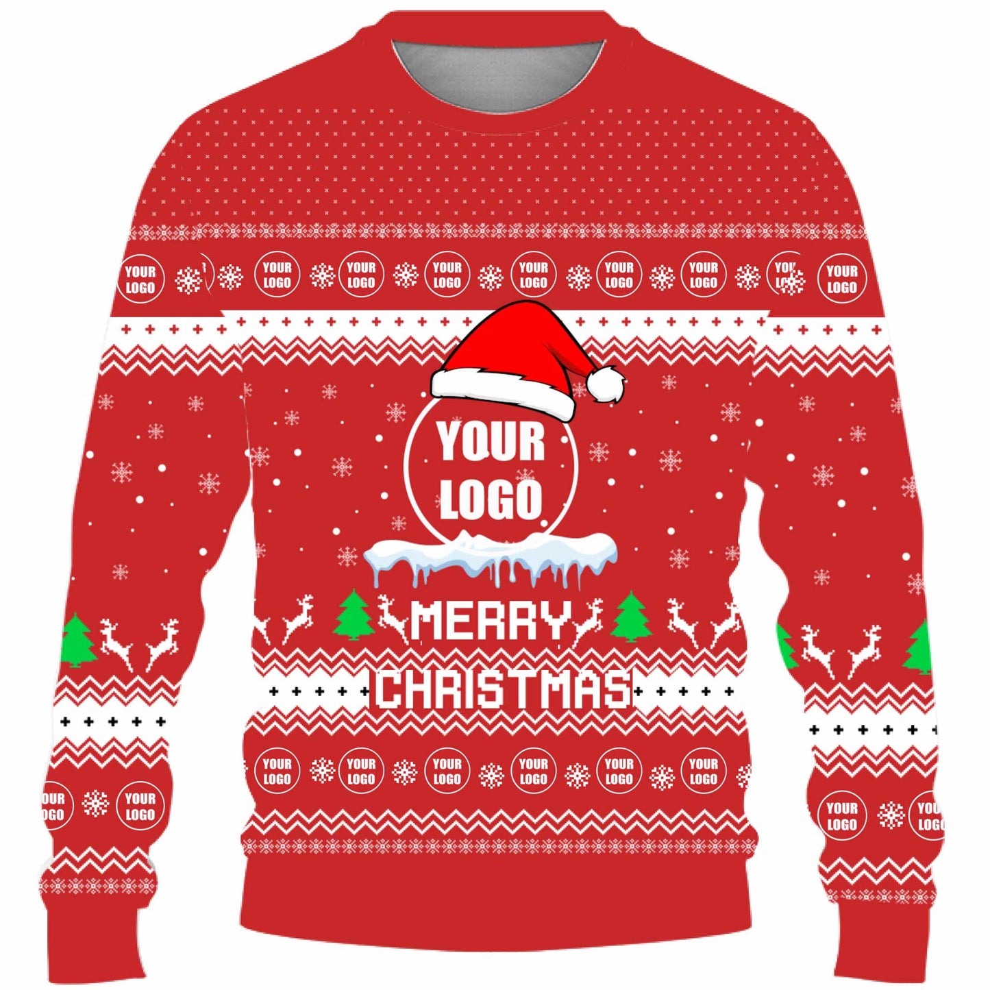Custom Logo For Team Ugly Christmas Sweater Live Preview