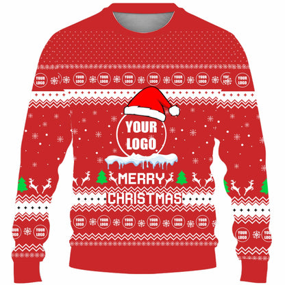 Custom Logo For Team Ugly Christmas Sweater Live Preview