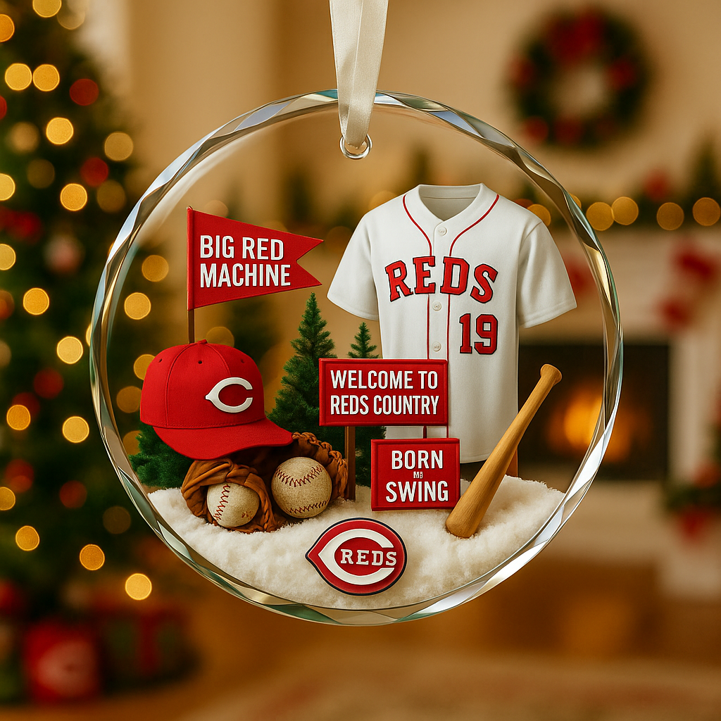Baseball Glass Ornament 3 With Gift Box Christmas Baseball Team - Glass Ornament-Glass Ornament-5TO9VIBE
