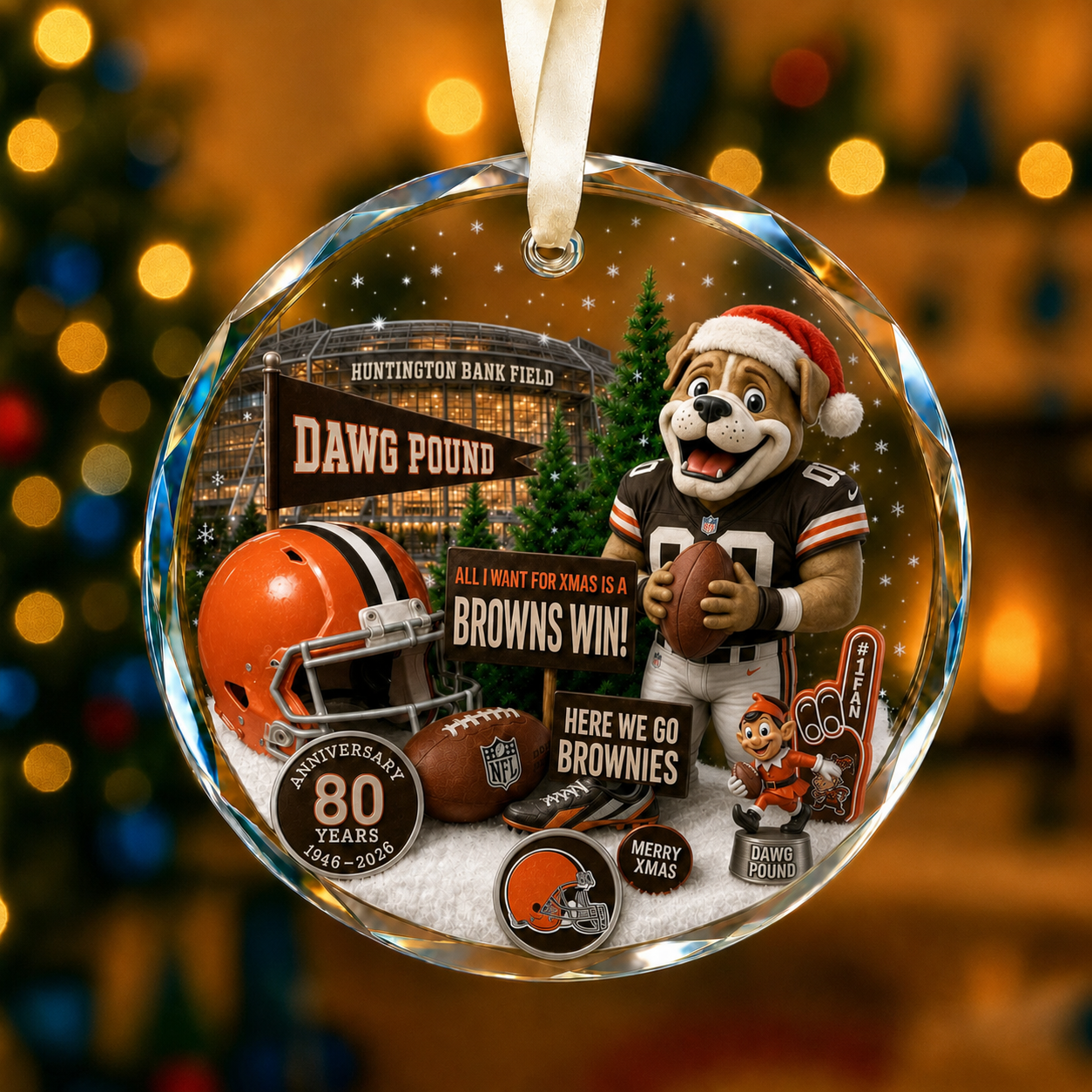 All Football Teams Christmas Glass Ornament With Gift Box Trending - 5to9vibe