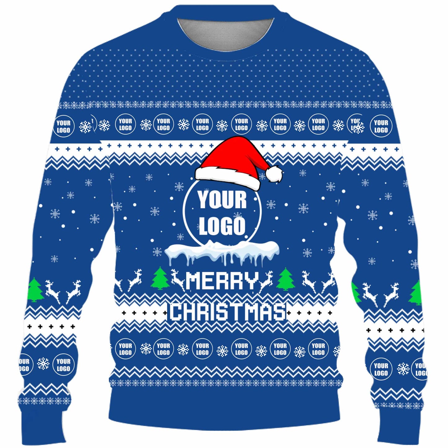 Custom Logo For Team Ugly Christmas Sweater Live Preview