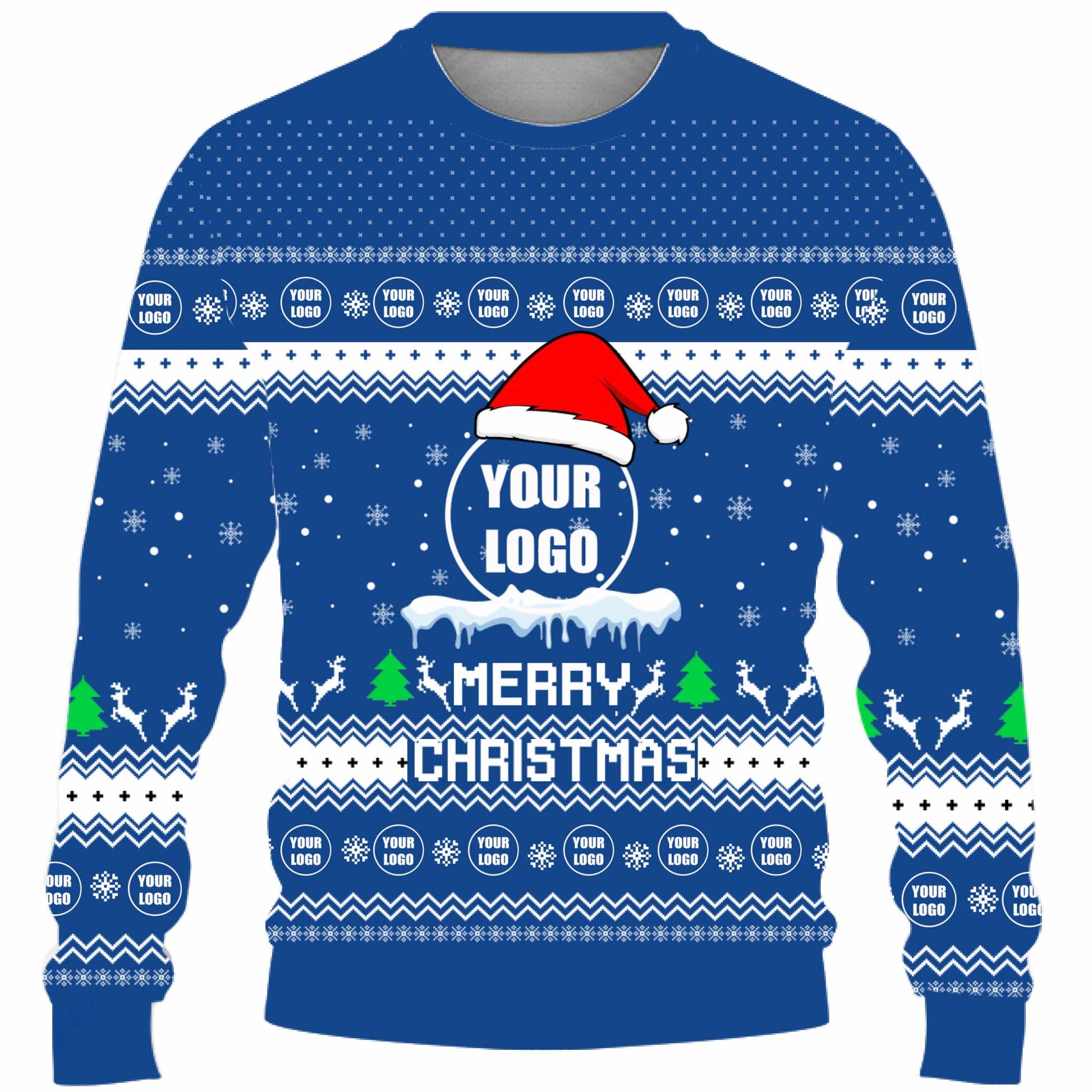 Custom Logo For Team Ugly Christmas Sweater Live Preview
