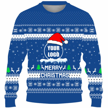 Custom Logo For Team Ugly Christmas Sweater Live Preview