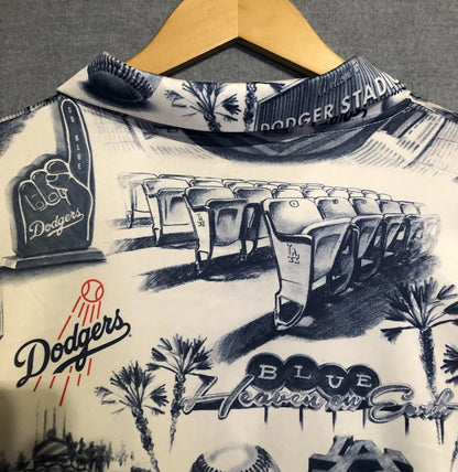 LAD Baseball Stadium SGA Blue Vibe Unisex Hawaiian Shirt