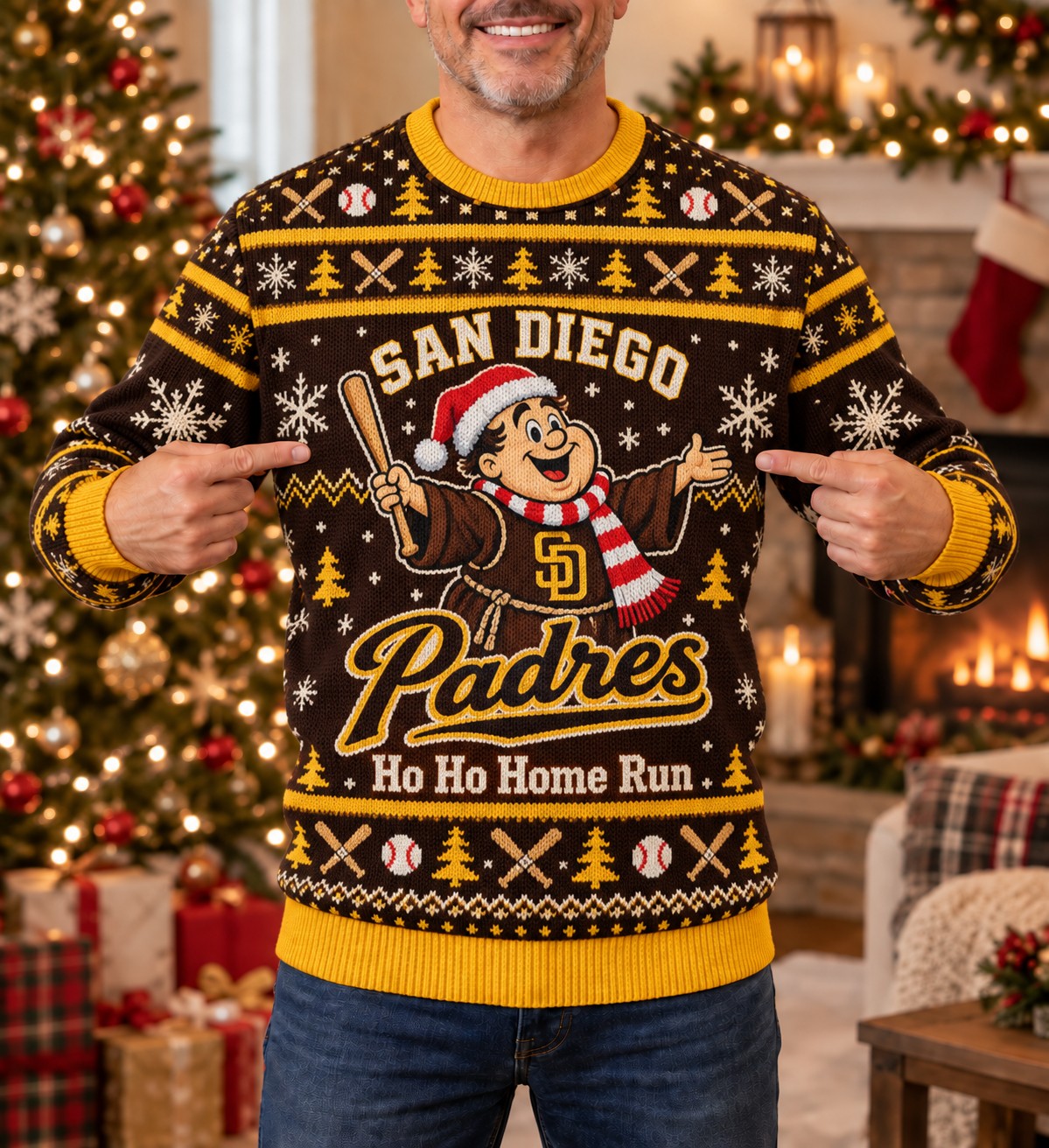 All Baseball Teams Holiday For Basbell Fan Ugly Christmas Sweater, Christmas Jumper - Funny Ugly Christmas Sweater, Christmas Jumper