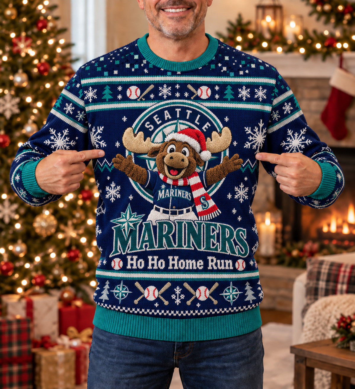 All Baseball Teams Holiday For Basbell Fan Ugly Christmas Sweater, Christmas Jumper - Funny Ugly Christmas Sweater, Christmas Jumper