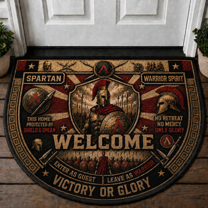Legendary Warriors Viking Quilted Print Premium Welcome Mat – Personalized Doormat