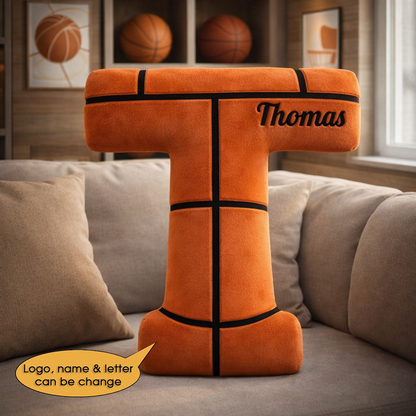 Basketball Pillow Custom Name and Logo 2 All Teams Irregular-Shaped Pillow-Shaped Pillow-5TO9VIBE