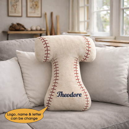 Baseball Pillow Custom Name and Logo 2 All Teams Irregular-Shaped Pillow Hot Sale